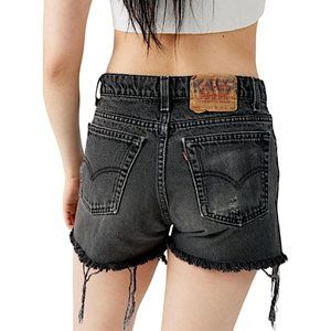 Urban Outfitters Urban Renewal vintage remade Levi's black high waisted shorts M